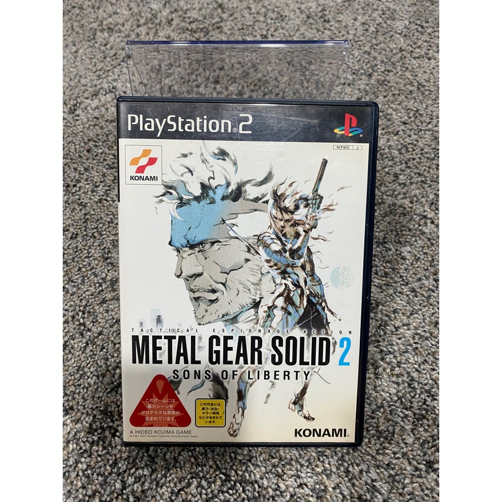 Video Game Metal Gear Solid 2 Sons of Liberty Konami NTSC-J PS2 Excellent